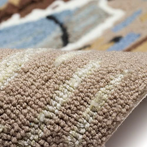 Liora Manne Frontporch Indoor Outdoor Rug - Novelty Design, Hand Hooked, Weather Resistant, UV Stabilized, Foyers, Porches, Patios & Decks, Coastal, Bird, Contemporary, Sandpipers Lake, 2' X 5' 5 Liora Manne Frontporch Indoor Outdoor Rug - Novelty Design, Hand Hooked, Weather Resistant, UV Stabilized, Foyers, Porches, Patios & Decks, Coastal, Bird, Contemporary, Sandpipers Lake, 2' X 5' - Image 5