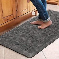 2PCS Kitchen Mat Cushioned Anti-Fatigue Floor Mat,Waterproof Non-Slip Standing Mat,Ergonomic Comfort Floor Mat Rug For Home,Office,Sink,Laundry,Desk(17.3"x28"+17.3"x60",Brown) -Generic Furniture Shop 51oGd ovdeL. AC