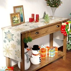 Winter Table Runner, Winter Decorations Snowflake Winter Runner For Table Seasonal Winter Decor For Indoor Outdoor Decorations (13'' X 48'') -Generic Furniture Shop 51oZNQq3TfL