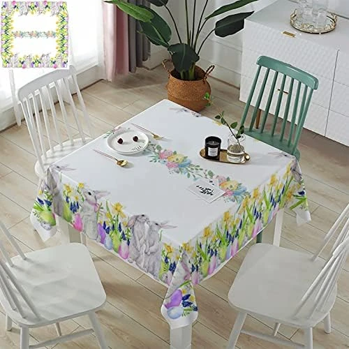 Spring Tablecloth Rectangle 52 X 70 Plant Floral Table Cloth Waterproof Oil-Proof Summer Flowers Wildflower Kitchen Spillproof Tablecloths Table Cover For Indoor And Outdoor Use 12 Spring Tablecloth Rectangle 52 X 70 Plant Floral Table Cloth Waterproof Oil-Proof Summer Flowers Wildflower Kitchen Spillproof Tablecloths Table Cover For Indoor And Outdoor Use - Image 12
