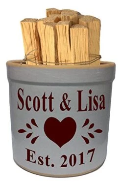 2 Gallon Personalized Stoneware Crock - Heart 9 2 Gallon Personalized Stoneware Crock - Heart -Generic Furniture Shop 51p3NpWGZwL