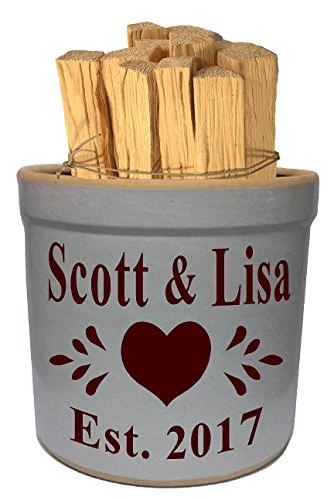 2 Gallon Personalized Stoneware Crock - Heart 3 2 Gallon Personalized Stoneware Crock - Heart - Image 3