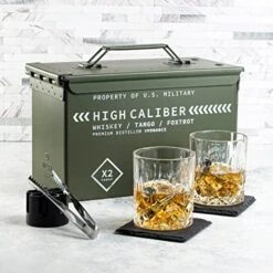 Whiskey Glasses And Whiskey Stones In Unique Tactical Box Display | Ideal Groomsmen Gifts Whiskey Gifts For Men | Bourbon Whiskey Cocktail Glasses, Coasters And Tongs… (with Whiskey Stones) 13 Whiskey Glasses And Whiskey Stones In Unique Tactical Box Display | Ideal Groomsmen Gifts Whiskey Gifts For Men | Bourbon Whiskey Cocktail Glasses, Coasters And Tongs… (with Whiskey Stones) -Generic Furniture Shop 51pVtJELl5L. AC