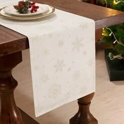 White Placemats Set Of 4, Gold Snowflake Placemats For Dining Room Kitchen Party Winter Holiday, Heavy Weight Soft Farmhouse Place Mats (13 X 19 Inch) -Generic Furniture Shop 51pasxzlyYL. AC