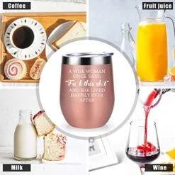 Funny Wine Gifts For Women, Best Friend, Coworker - Cool Bday Gifts For Mom, Wife, Sister - New Beginnings, Mothers Day, Birthday Gifts For Her - Fun Wine Tumbler Drinking Wine Cups For Women -Generic Furniture Shop 51qQ3n3lEZL