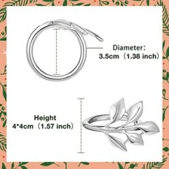 Fall Napkin Rings Set Of 4 - Easter Napkin Rings Silver Leaf Napkin Rings For Casual Place Settings, Holiday Family Dinner, Wedding 19 Fall Napkin Rings Set Of 4 - Easter Napkin Rings Silver Leaf Napkin Rings For Casual Place Settings, Holiday Family Dinner, Wedding -Generic Furniture Shop 51rANpiF29L