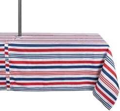 Patriotic Stripes Tabletop Collection, Stain Resistant & Waterproof, Tablecloth, 60x84 W/Zipper, Red, White, & Blue 27 Patriotic Stripes Tabletop Collection, Stain Resistant & Waterproof, Tablecloth, 60x84 W/Zipper, Red, White, & Blue -Generic Furniture Shop 51rdCqBuknL. AC