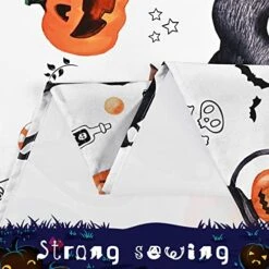 Halloween Tablecloth, Pumpkin And Haunted House Table Cloth, Black Cat Waterproof Tablecloths, Spillproof Tablecover For Dinner Party Decoration, Rectangle 60 X 84 Inch -Generic Furniture Shop 51rdTN5vXzL