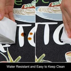 Colorful Anti Fatigue Kitchen Mat Set 2 Pieces Non Skid Waterproof Kitchen Rugs And Runner Sets Cushioned Kitchen Floor Mat Carpet Comfort Standing Mats 17"x28"+17"x48" -Generic Furniture Shop 51rzY5W8VBL