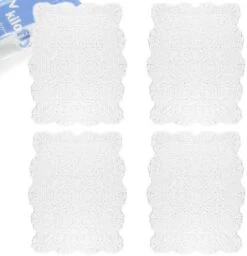 Handmade Crochet Cotton Lace Table Placemats Doilies Value Pack [Set Of 4], Beige -Generic Furniture Shop 51s0 MZr5YL. AC