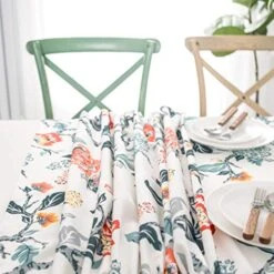 Ada Tassel Rectangle Decorative Table Cloth For Indoor Outdoor Dining Buffet Table Parities Dinner 54 Inch By 72 Inch Multi -Generic Furniture Shop 51sw0E1MhiL