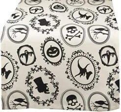 Halloween Party Tabletop Decor, Reusable & Machine Washable Cotton Fabric, Tablecloth, 70" Round, Spooky Portraits 24 Halloween Party Tabletop Decor, Reusable & Machine Washable Cotton Fabric, Tablecloth, 70" Round, Spooky Portraits -Generic Furniture Shop 51t9xK3OkJL. AC