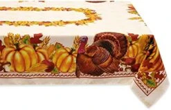 Printed Fall Tablecloth, Thanksgiving Harvest Party Collection - Wrinkle Free Table Cloth For Kitchen Dining Tabletop Decoration Parties Harvest, 60 X 120 Inch Rectangle -Generic Furniture Shop 51tnllYmIL. AC 1