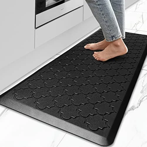 Kitchen Mat Anti Fatigue Kitchen Floor Mat Black Kitchen Rug Non-Skid Waterproof Kitchen Mats And Rugs Ergonomic Comfort Standing Desk Mat Memory Foam Mat For Home Office Sink 17"x29" 11 Kitchen Mat Anti Fatigue Kitchen Floor Mat Black Kitchen Rug Non-Skid Waterproof Kitchen Mats And Rugs Ergonomic Comfort Standing Desk Mat Memory Foam Mat For Home Office Sink 17"x29" - Image 11