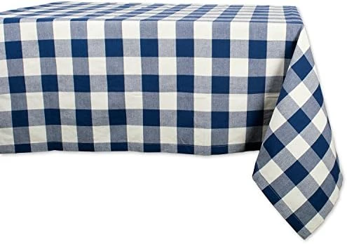 Buffalo Check Collection, Classic Farmhouse Tablecloth, Table Topper, 40x40, Light Blue & White 15 Buffalo Check Collection, Classic Farmhouse Tablecloth, Table Topper, 40x40, Light Blue & White - Image 15