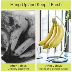 Anana Tree Hanger, Stainless Steel Banana Hanging Bracket Wire Banana Tree Stand,Fruit Bowl For Kitchen Counter, Keep All Your Bananas Fresh -Generic Furniture Shop 51uvnVckEhL