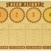 Creative Converting Heers & Beers Beer Flight Placemats Party Supplies, 14” X 10”, Multicolor