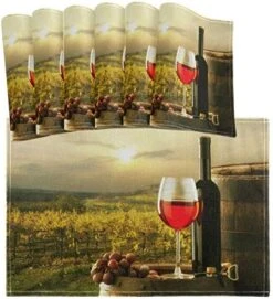 Animal Rooster Sunset Placemat Table Mats Set Of 6, Morning Cock Farm Birds Sun Animal Rural Heat-Resistant Washable Clean Kitchen Place Mats For Dining Table Decoration -Generic Furniture Shop 51v9p2GIYQL. AC