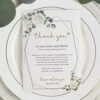 Wedding Thank You Place Setting Cards, 50 Pieces Place Cards For Table Setting, Table Place Cards For Wedding Favors, Receptions, Dinner Parties, Events And Celebrations (4 X 6 In, Floral)