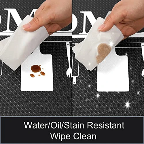 Anti Fatigue Kitchen Rugs Mats Set Of 2 Non Slip Waterproof Cushioned Comfort Floor Mats Runner Rugs Standing Mats For Kitchen Office Laundry Room 17"x27"+17"x47" 2 Anti Fatigue Kitchen Rugs Mats Set Of 2 Non Slip Waterproof Cushioned Comfort Floor Mats Runner Rugs Standing Mats For Kitchen Office Laundry Room 17"x27"+17"x47" - Image 2