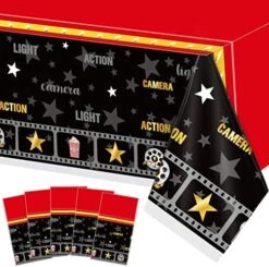 Movie Night Table Covers Waterproof Oil Proof Spill Proof Table Cloth Wipe Clean Table Cover Rectangular Tablecloth For Party Decorations Movie Night Tableware, 51 X 87 Inch(1 Piece) -Generic Furniture Shop 51x0W9JfQaL. AC
