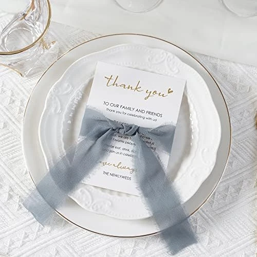 Wedding Thank You Place Setting Cards, 50 Pieces Place Cards For Table Setting, Table Place Cards For Wedding Favors, Receptions, Dinner Parties, Events And Celebrations (4 X 6 In, Floral) 8 Wedding Thank You Place Setting Cards, 50 Pieces Place Cards For Table Setting, Table Place Cards For Wedding Favors, Receptions, Dinner Parties, Events And Celebrations (4 X 6 In, Floral) - Image 8