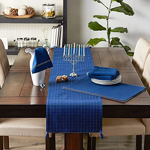 Hanukkah Tabletop Decoration Festival Of Lights Celebration Décor, Placemat Set, 20x20, Dove, 4 Piece 4 Hanukkah Tabletop Decoration Festival Of Lights Celebration Décor, Placemat Set, 20x20, Dove, 4 Piece - Image 4