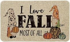 Artoid Mode Buffalo Plaid Pumpkin Turkey Thanksgiving Decorative Kitchen Mats Set Of 2, Fall Home Low-Profile Floor Kitchen Rugs-17x29 And 17x47 Inch -Generic Furniture Shop 51xrxnPBolS. AC