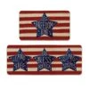 Artoid Mode Stripes Let Freedom Ring Kitchen Mats Set Of 2, 4th Of July Patriotic Liberty Decorations For Home Kitchen - 17x29 And 17x47 Inch