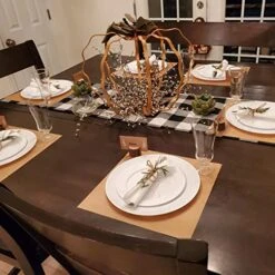 30 Pcs Rustic Wood Place Card Holders Circular Table Numbers Holder Stand Wooden Bark Memo Holder Card Photo Picture Note Clip Holders And Kraft Place Cards Bulk Wedding Party Table Number Sign -Generic Furniture Shop 51zO7J4OtQL