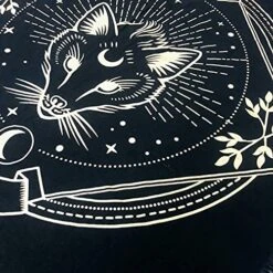 Ltar Cloth Tarot Cards Table Napkins Wolf - 36x36 Inches Witchcraft Supplies Black Gold Tablecloth Square Alter Pagan Spiritual Celestial Deck Cloth With Fringes -Generic Furniture Shop 51zy2OZcXRS