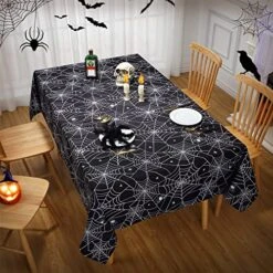 Halloween Tablecloth,Spider Web Tablecloth, Waterproof, Wrinkle Resistant And Washable Tablecloth Scary Themed Table Cover For Holiday Dinner Party Decoration, 60 X 102 Inch -Generic Furniture Shop 613ER8ohQvL