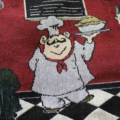 Cotton Linen Chef Placemats For Dining Table Set Of 4 Red Washable Table Mats 13x19 Inch Rectangle -Generic Furniture Shop 6197m8nq7yL