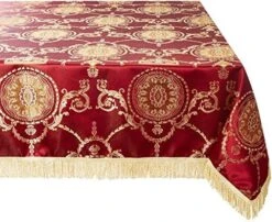 Prestige Damask Design Tablecloth Burgundy 60" By 84" Oblong/Rectangle -Generic Furniture Shop 61AKUtLRIqL. AC