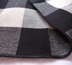 UKELER Buffalo Plaid Rugs- Machine Washable Black And White Checkered Plaid Rug Hand-Woven Buffalo Checkered Kitchen Runner Rugs 51.2''x23.6'' -Generic Furniture Shop 61DGNqg86bL