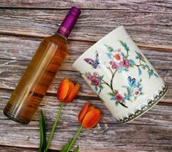 IMIFLA Utensil Crocks Extra Large Kitchen Utensil Holder For Countertop Ceramic Cooking Utensils Butterfly Ice Crack -Generic Furniture Shop 61E6HIC2j7L