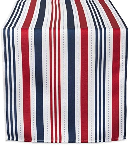 Patriotic Stripes Tabletop Collection, Stain Resistant & Waterproof, Tablecloth, 60x84 W/Zipper, Red, White, & Blue 12 Patriotic Stripes Tabletop Collection, Stain Resistant & Waterproof, Tablecloth, 60x84 W/Zipper, Red, White, & Blue - Image 12