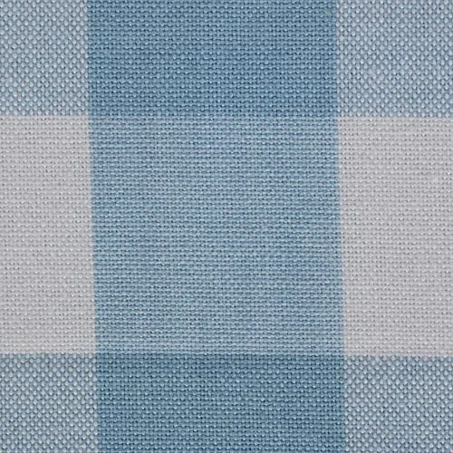 Buffalo Check Collection, Classic Farmhouse Tablecloth, Table Topper, 40x40, Light Blue & White 2 Buffalo Check Collection, Classic Farmhouse Tablecloth, Table Topper, 40x40, Light Blue & White - Image 2
