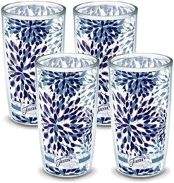 Tervis Plastic Made In USA Double Walled Fiesta Insulated Tumbler Cup Keeps Drinks Cold & Hot, 16oz - 4pk, Lapis Calypso -Generic Furniture Shop 61IQ7Fpi7L. AC