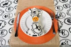 Halloween Party Tabletop Decor, Reusable & Machine Washable Cotton Fabric, Tablecloth, 70" Round, Spooky Portraits 18 Halloween Party Tabletop Decor, Reusable & Machine Washable Cotton Fabric, Tablecloth, 70" Round, Spooky Portraits -Generic Furniture Shop 61JRdLde0DL