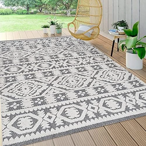 JONATHAN Y SBH102A-5 Citta High-Low Pile Mediterranean Tile Indoor Outdoor Area Rug Bohemian Contemporary Geometric Easy Cleaning Bedroom Kitchen Backyard Patio Porch Non Shedding, 5 X 8, Beige 10 JONATHAN Y SBH102A-5 Citta High-Low Pile Mediterranean Tile Indoor Outdoor Area Rug Bohemian Contemporary Geometric Easy Cleaning Bedroom Kitchen Backyard Patio Porch Non Shedding, 5 X 8, Beige - Image 10