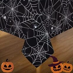 Halloween Tablecloth,Spider Web Tablecloth, Waterproof, Wrinkle Resistant And Washable Tablecloth Scary Themed Table Cover For Holiday Dinner Party Decoration, 60 X 102 Inch -Generic Furniture Shop 61QIjJXkgqL