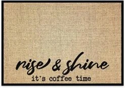 Coffee Bar Mat - Coffee Bar Accessories For Coffee Bar Decor - Coffee Decor For Coffee Station - Ok, But First Coffee Mat - Burlap Placemat With Fabric Backing - 20”x14” -Generic Furniture Shop 61T8G7KIOoS. AC