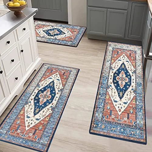 Pauwer Boho Kitchen Rugs Sets Of 3 Farmhouse Kitchen Runner Rugs And Mats Non Skid Washable Kitchen Mats For Floor Cushioned Waterproof Kitchen Floor Mat Laundry Room Area Rug Runner Carpet 9 Pauwer Boho Kitchen Rugs Sets Of 3 Farmhouse Kitchen Runner Rugs And Mats Non Skid Washable Kitchen Mats For Floor Cushioned Waterproof Kitchen Floor Mat Laundry Room Area Rug Runner Carpet - Image 9