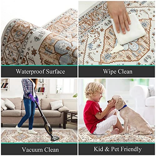 Pauwer Boho Kitchen Rugs Sets Of 3 Farmhouse Kitchen Runner Rugs And Mats Non Skid Washable Kitchen Mats For Floor Cushioned Waterproof Kitchen Floor Mat Laundry Room Area Rug Runner Carpet 2 Pauwer Boho Kitchen Rugs Sets Of 3 Farmhouse Kitchen Runner Rugs And Mats Non Skid Washable Kitchen Mats For Floor Cushioned Waterproof Kitchen Floor Mat Laundry Room Area Rug Runner Carpet - Image 2