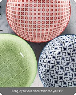 Salad Pho Soup Bowls Set For Eating, 55oz Lareina Extra Large Stackable Ramen Pasta Ceramic Serving Bowls, Big Round Microwavable Porcelain Bowls For Kitchen, Ideal Housewarming Gift -Generic Furniture Shop 61UNnLkqLUS