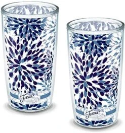 Tervis Plastic Made In USA Double Walled Fiesta Insulated Tumbler Cup Keeps Drinks Cold & Hot, 16oz - 4pk, Lapis Calypso -Generic Furniture Shop 61WLcTWHAVL. AC