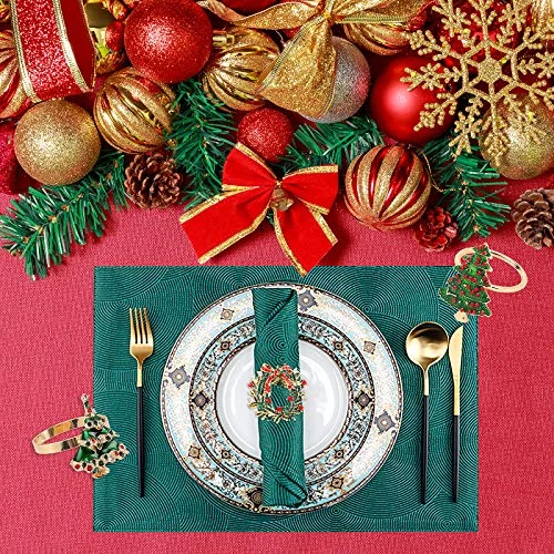 8 Pieces Christmas Napkin Rings Wreath Christmas Tree Napkin Holders Table Decor Set For Christmas Holiday Dinner Wedding Party Banquet Dinning Table Decoration 6 8 Pieces Christmas Napkin Rings Wreath Christmas Tree Napkin Holders Table Decor Set For Christmas Holiday Dinner Wedding Party Banquet Dinning Table Decoration - Image 6