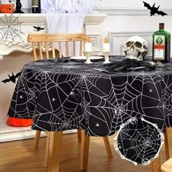 Halloween Tablecloth,Spider Web Tablecloth, Waterproof, Wrinkle Resistant And Washable Tablecloth Scary Themed Table Cover For Holiday Dinner Party Decoration, 60 X 102 Inch -Generic Furniture Shop 61eJbKgedzL. AC