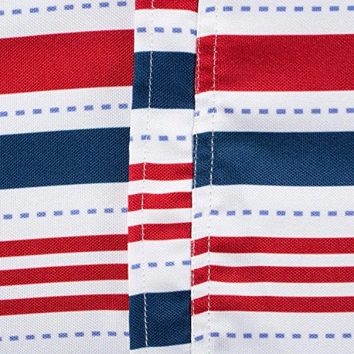 Patriotic Stripes Tabletop Collection, Stain Resistant & Waterproof, Tablecloth, 60x84 W/Zipper, Red, White, & Blue 4 Patriotic Stripes Tabletop Collection, Stain Resistant & Waterproof, Tablecloth, 60x84 W/Zipper, Red, White, & Blue - Image 4